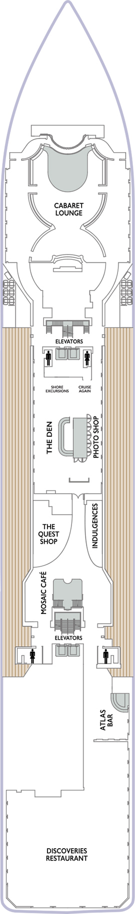 Azamara Quest Deck Five deck plan