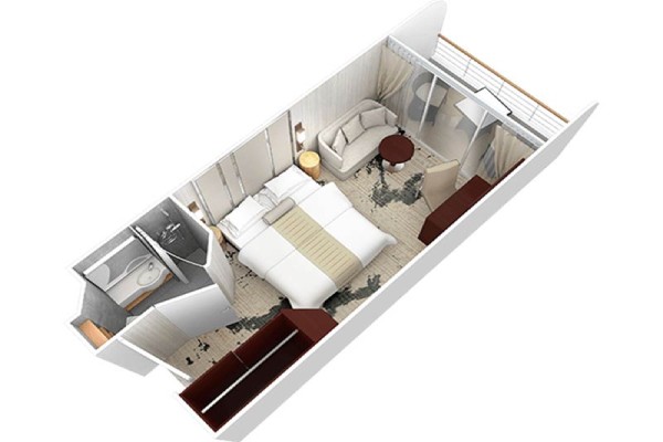 Club Veranda Stateroom
