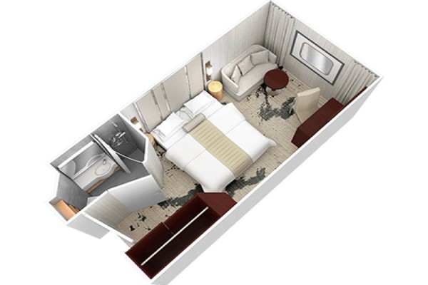 Club Oceanview Stateroom (Obstructed view)
