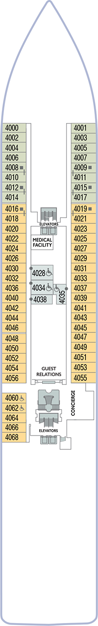 Azamara Pursuit Deck 4 deck plan
