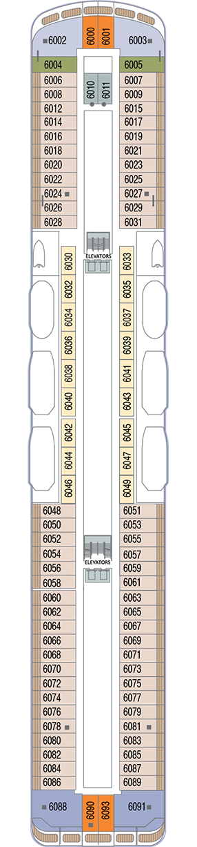 Azamara Pursuit Deck 6 deck plan