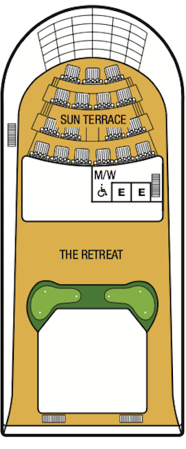 Seabourn Sojourn Deck 11 deck plan