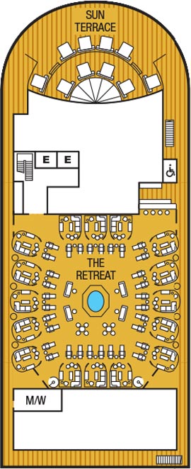 Seabourn Ovation Deck 12 deck plan