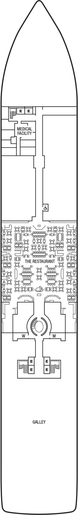 Seabourn Ovation Deck 4 deck plan