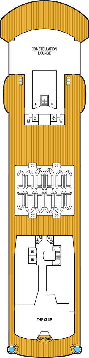 Seabourn Pursuit Deck 9 deck plan