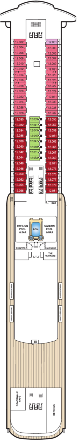 Queen Mary 2 Twelve  deck plan