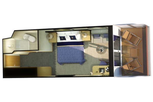 Balcony Stateroom (Partially Obstructed View)