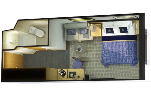 Oceanview Stateroom(Obstructed View)
