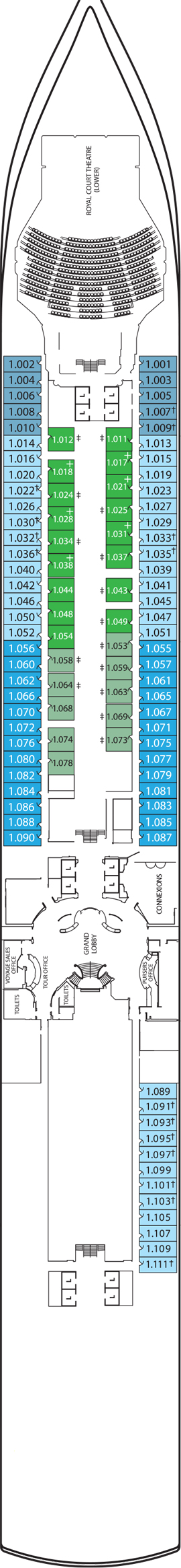 Queen Elizabeth One deck plan