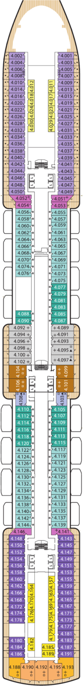 Queen Elizabeth Four deck plan