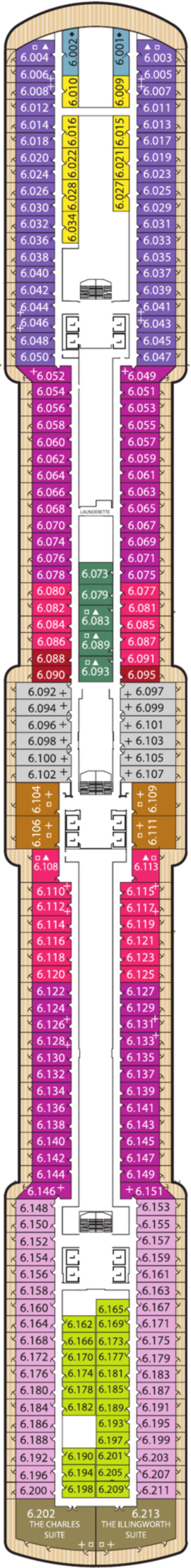 Queen Elizabeth Six deck plan