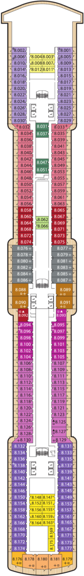 Queen Elizabeth Eight deck plan