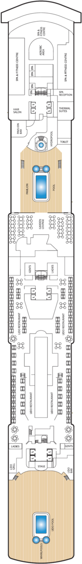 Queen Elizabeth Nine deck plan