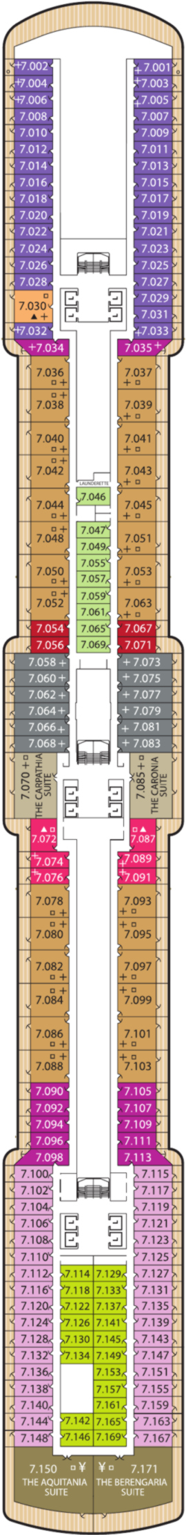 Queen Victoria Seven deck plan