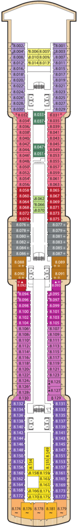 Queen Victoria Eight deck plan