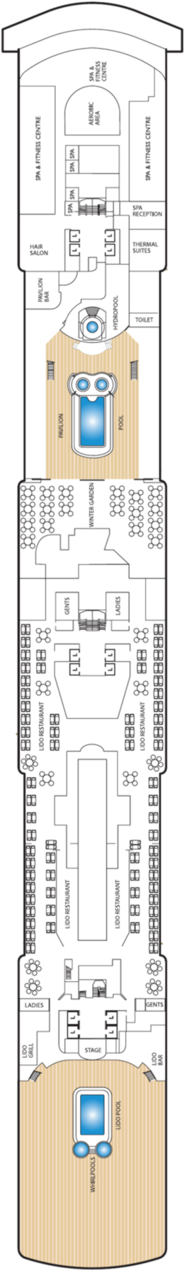 Queen Victoria Nine deck plan