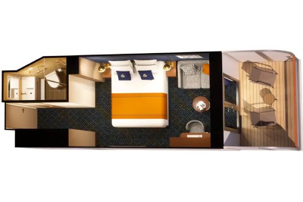 Balcony Stateroom (Obstructed View)