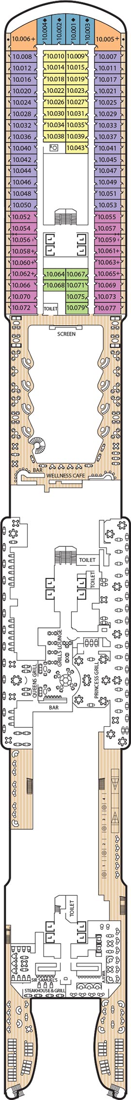 Queen Anne Deck 10 deck plan