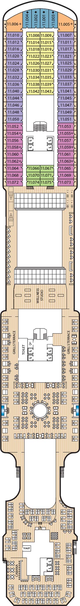 Queen Anne Deck 11 deck plan
