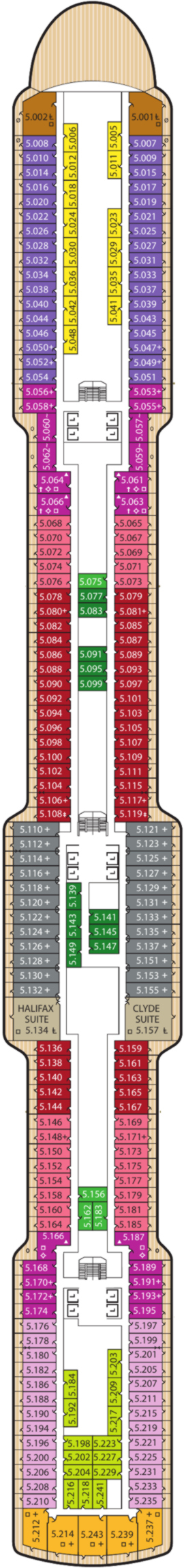 Queen Anne Deck 5 deck plan