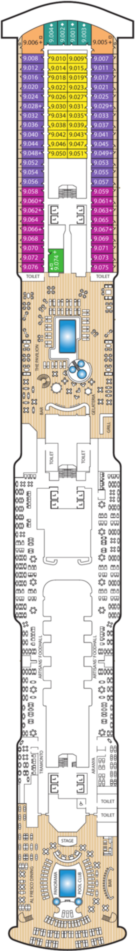 Queen Anne Deck 9 deck plan