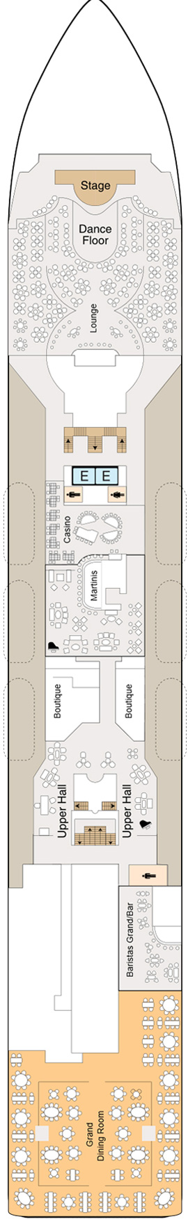 Oceania Nautica Deck Five deck plan