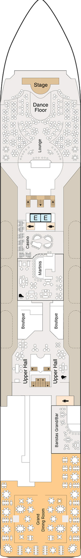 Oceania Regatta Deck Five deck plan