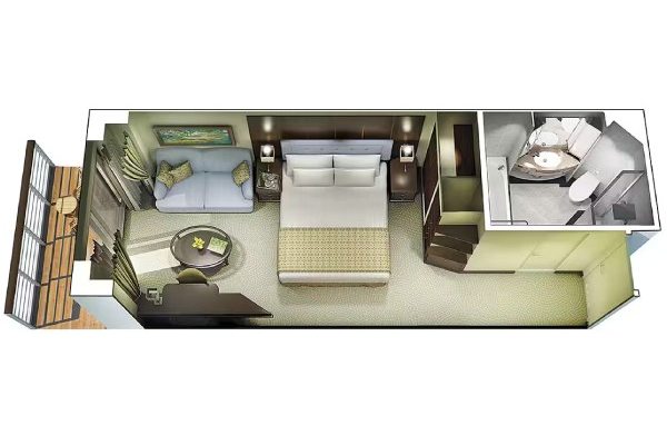 Concierge Level Veranda Stateroom