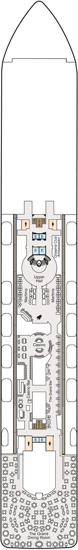 Oceania Marina Deck 6 deck plan