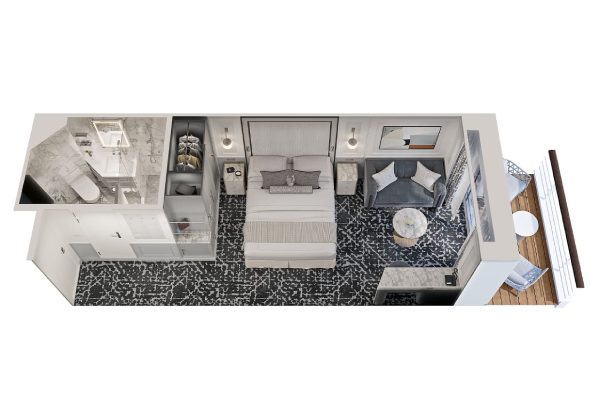 Concierge Level Veranda Stateroom