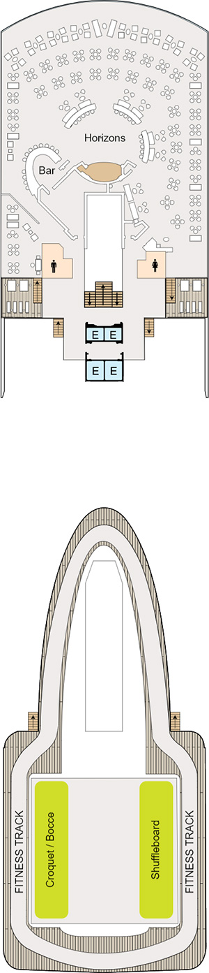 Oceania Riviera Deck 15 deck plan