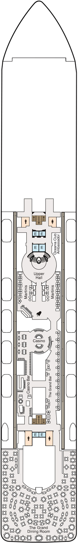 Oceania Riviera Deck 6 deck plan