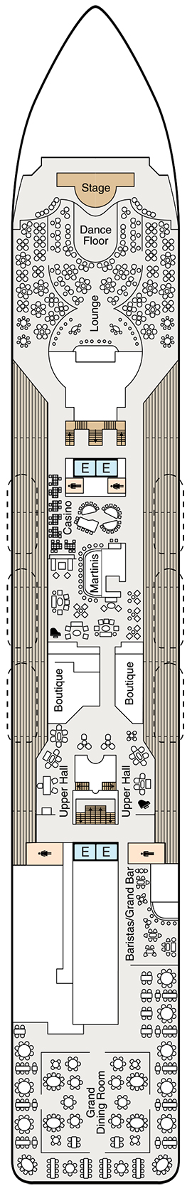 Oceania Sirena Deck 5 deck plan