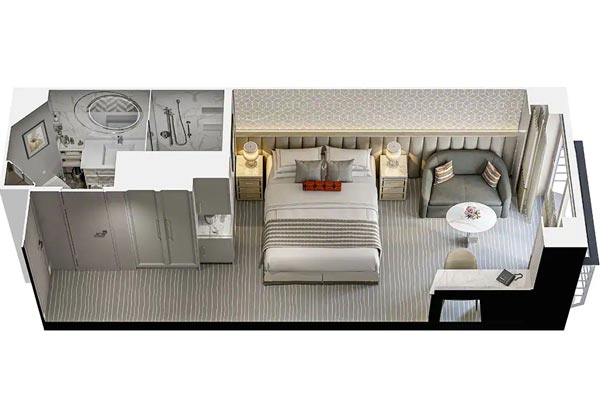 French Veranda Stateroom