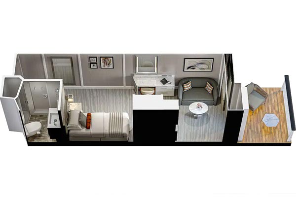 Concierge Level Solo Veranda Stateroom