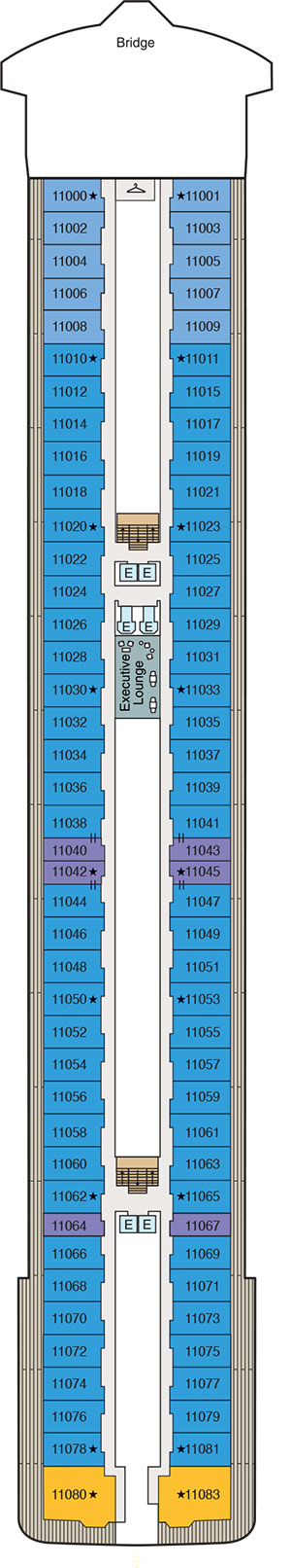 Oceania Vista Deck 11 deck plan