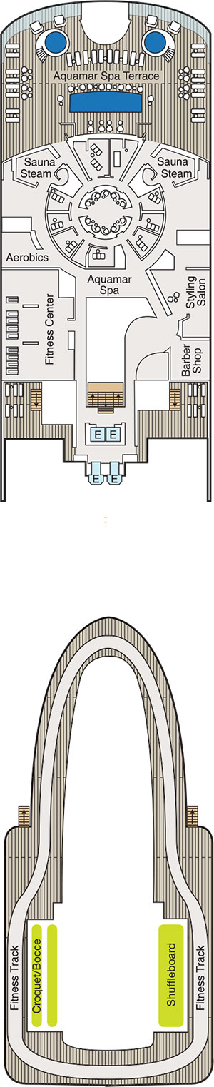 Oceania Vista Deck 15 deck plan
