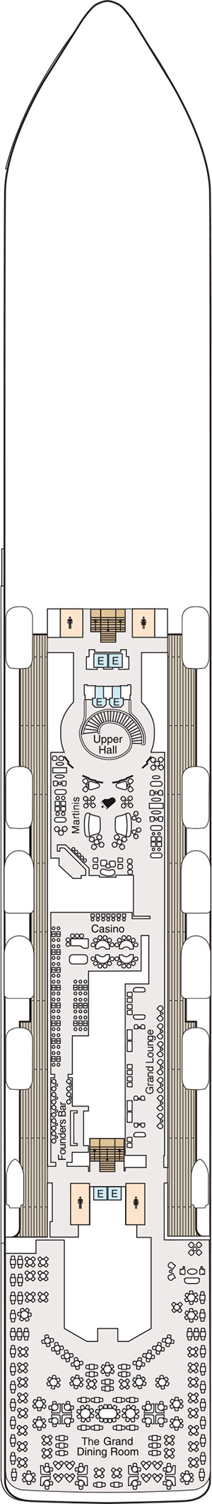 Oceania Vista Deck 6 deck plan