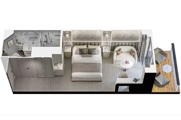 Concierge Level Veranda Stateroom