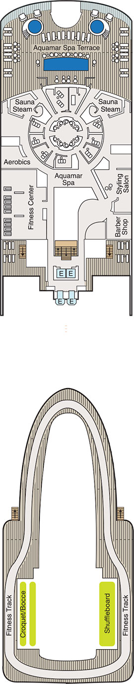 Oceania Allura Deck 15 deck plan