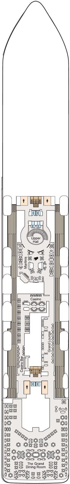 Oceania Allura Deck 6 deck plan