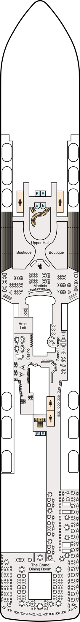 Oceania Sonata Deck 5 deck plan