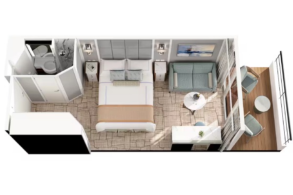 Concierge Level Veranda Stateroom