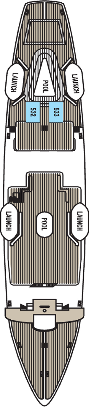 Star Clipper Sun Deck deck plan