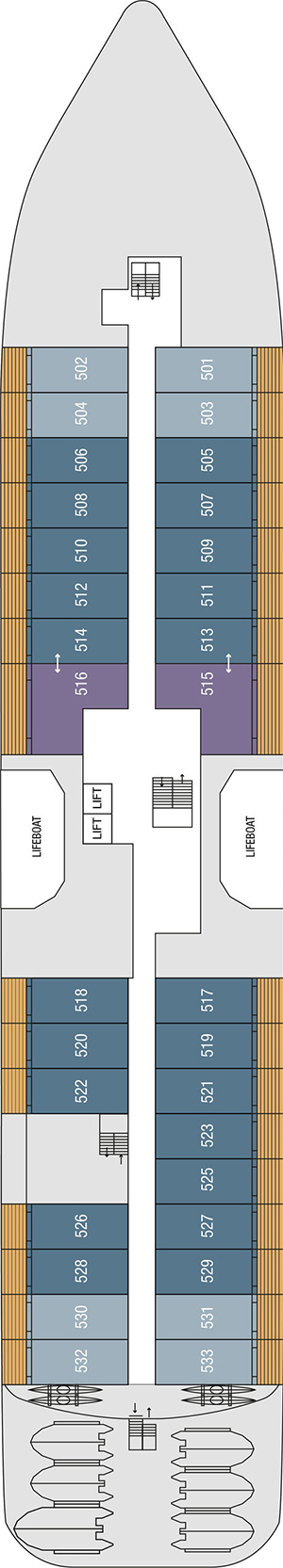 SH Minerva Deck 5 deck plan