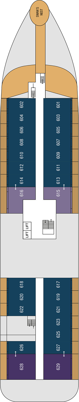 SH Minerva Deck 6 deck plan