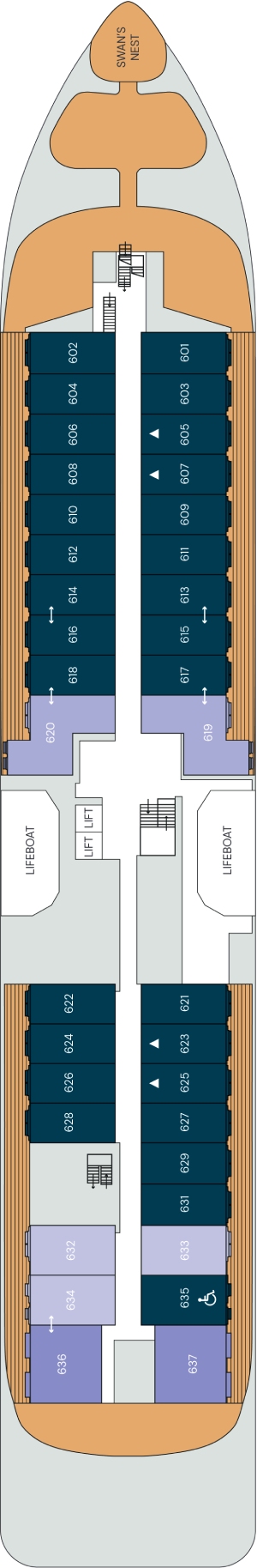 SH Diana Deck 6 deck plan