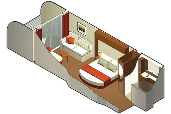 Veranda Stateroom (Partial View)
