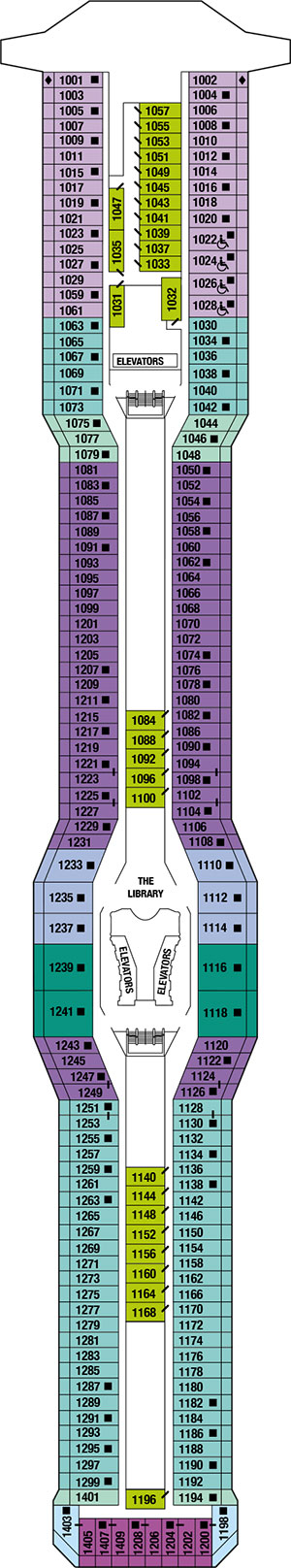 Celebrity Solstice Deck 10 - Sky Deck deck plan