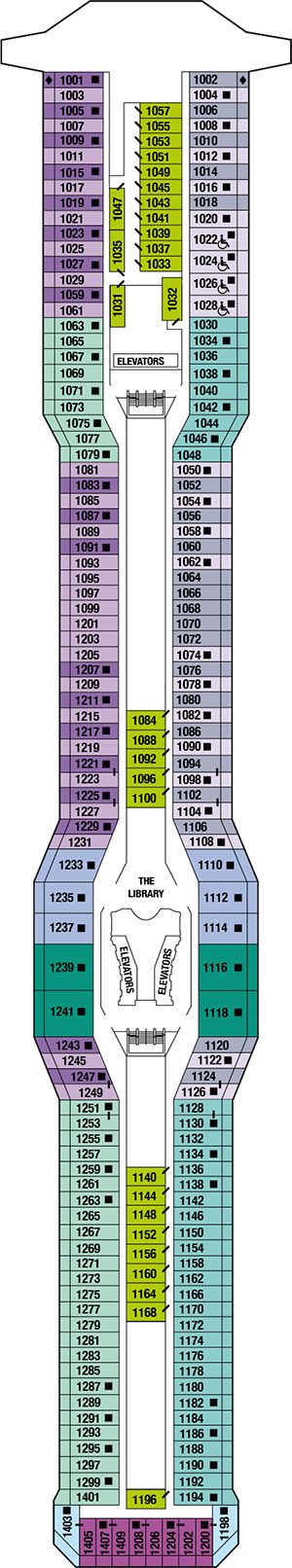 Celebrity Solstice Deck 10 - Sky Deck deck plan